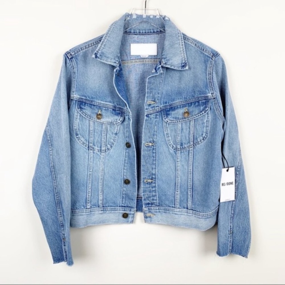 Re/Done | Distressed 70s Rodeo Denim Jacket NWT - Picture 13 of 13